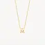 Blush Blush Collier met Hanger 3155YGO_M 14k Geelgoud met de Letter M 42cm