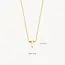 Blush Blush Collier met Hanger 3155YGO_T 14k Geelgoud met de letter T 42cm