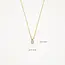 Blush Blush Collier met Hanger 3610YDI 14k Geelgoud 0,05crt G SI Briljant geslepen Diamant 42cm