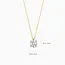 Blush Blush Collier met Hanger LG3003Y 14k Geelgoud met 0.45crt Briljant geslepen Labgrown Diamant G SI 42cm