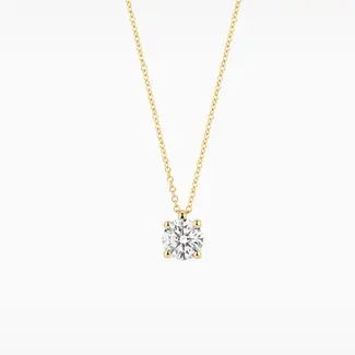 Blush Blush Collier met Hanger LG3003Y 14k Geelgoud met 0.45crt Briljant geslepen Labgrown Diamant G SI 42cm