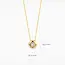 Blush Blush Collier met Hanger LG3005Y 14k Geelgoud met 0.10crt Briljant geslepen Lab Grown Diamant G SI 42cm