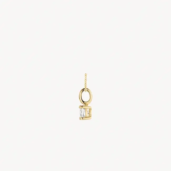 Blush Blush Hanger 6092YZI 14k Geelgoud met Briljant geslepen Zirkonia 3.8mm