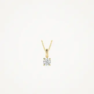 Blush Blush Hanger 6092YZI 14k Geelgoud met Briljant geslepen Zirkonia 3.8mm