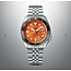 Seiko Seiko Horloge SSK005K1 5 Sport Staal GMT Automaat met Oranje Wijzerplaat 40mm