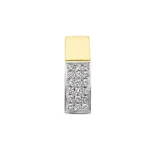 The House Of Blinckers THOB Hanger 42.08985 14k Bicolor met 0.07 ct Hsi Diamant 4mm x 11.5mm