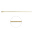 Blinckers Jewellery Huiscollectie BJ Collier 21.03369 50cm Gourmette Zilver met Geelgouden Plating 3 micron 1.2mm 50cm