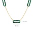 Blush Blush Collier 3204YMA 14k Geelgoud met Mallechiet Schakels 4mm x 10mm 42cm