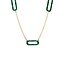 Blush Blush Collier 3204YMA 14k Geelgoud met Mallechiet Schakels 4mm x 10mm 42cm