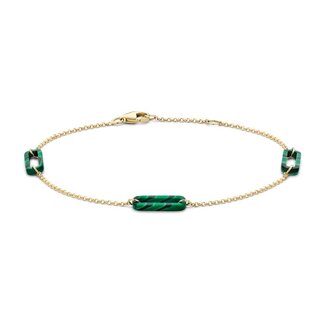 Blush Blush Armband 2267YMA 14k Geelgoud met Mallechiet Schakels 4mm x 10mm 16.5-18cm