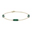 Blush Blush Armband 2267YMA 14k Geelgoud met Mallechiet Schakels 4mm x 10mm 16.5-18cm