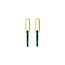 Blush Blush Oorbellen 7394YMA 14k Geelgoud met Mallaciet Schakel 20mm x 4.2mm