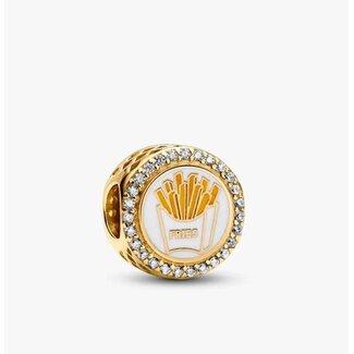 Pandora Pandora Bedel 762016C01_E003 Zilver met 14k Geelgouden Plating Fries met Zirkonia