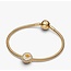 Pandora Pandora Bedel 762016C01_E003 Zilver met 14k Geelgouden Plating Fries met Zirkonia