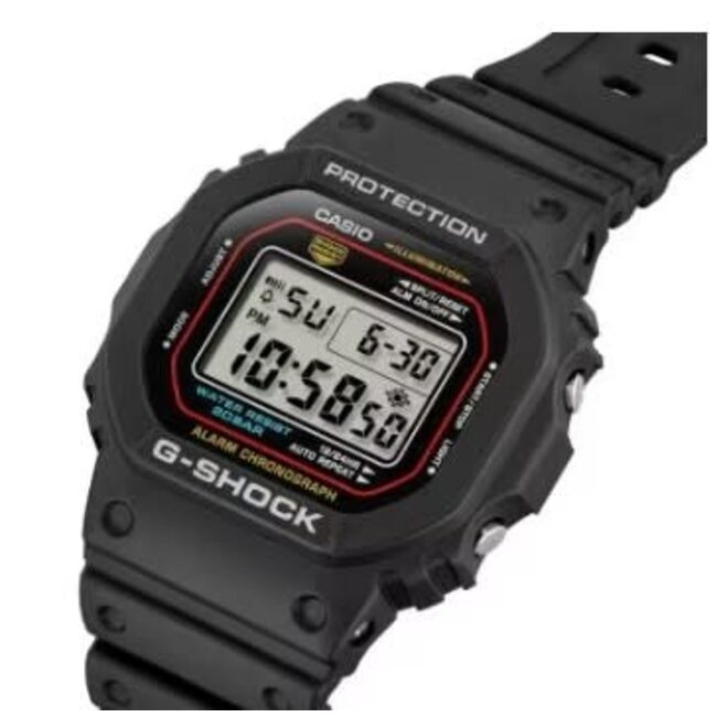 Casio G-Shock Casio G-Shock Horloge DW-5600RL-1ER Digitaal Zwart 49mm Waterdichtheid 20m