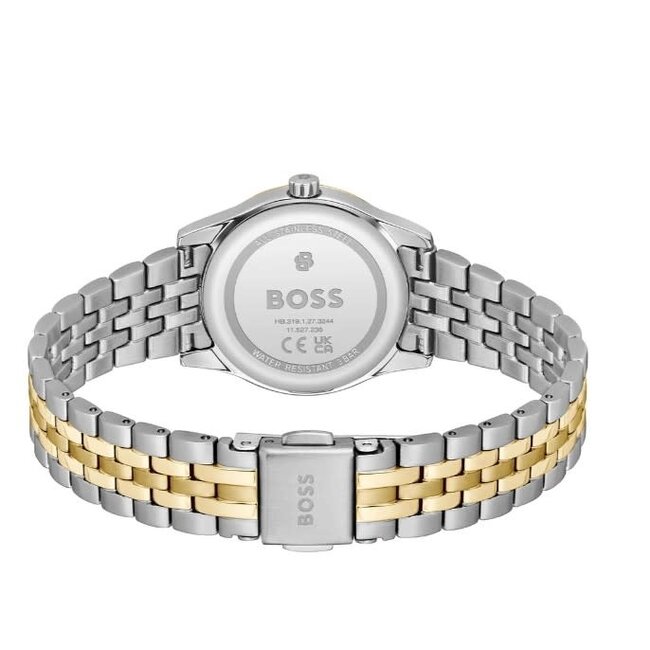 BOSS Boss Horloge HB1502841 Staal Goudkleurig Quartz met Groene Wijzerplaat 25mm