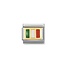 Nomination Nomination Schakel 030234/10 Composable Classic Staal met 18k Geelgoud Vlag Ierland
