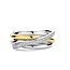 Ti Sento Milano Ti Sento Ring 12318ZI/56 Bicolor met Crossover met Zirkonia