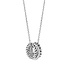 Ti Sento Milano Ti Sento Collier 34058ZI/42 Zilver met 3 Ringen met Zirkonia 42cm
