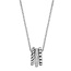 Ti Sento Milano Ti Sento Collier 34058ZI/42 Zilver met 3 Ringen met Zirkonia 42cm