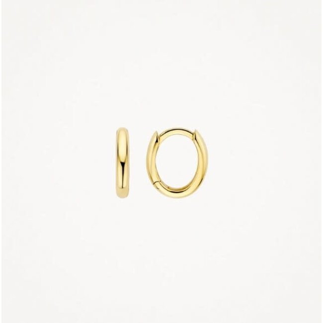 Blush Blush Oorbellen 7398YGO 14k Geelgoud Ovaal Rond