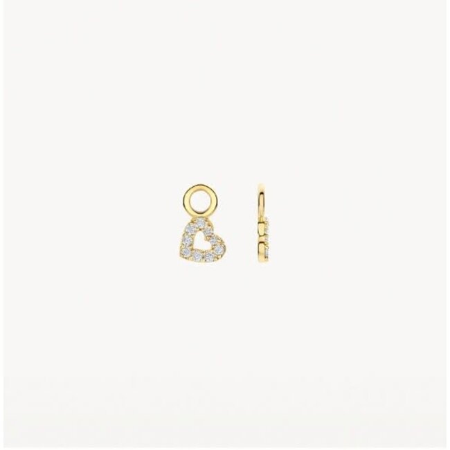 Blush Blush Oorbedels 9098YZI 14k Geelgoud met Zirkonia Hart