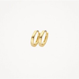 Blush Blush Oorbellen 7399YGO 14k Geelgoud Ovaal Recht 9mm x 10mm