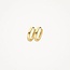 Blush Blush Oorbellen 7399YGO 14k Geelgoud Ovaal Recht 9mm x 10mm