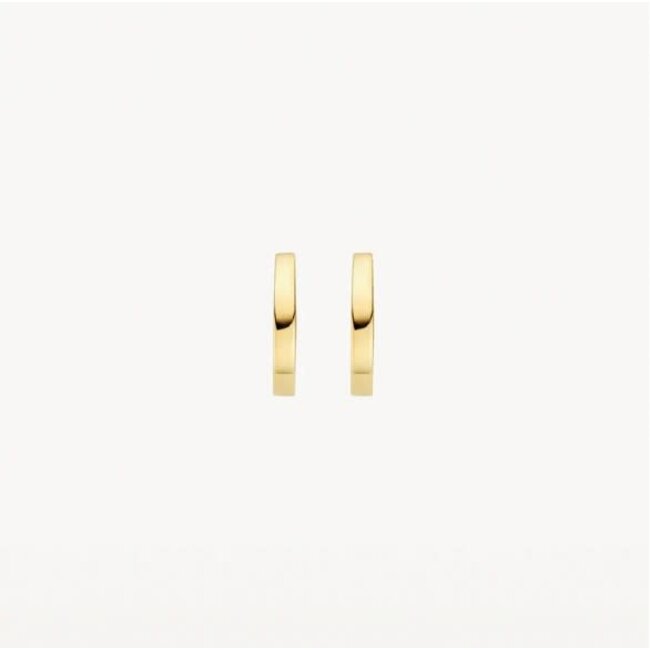 Blush Blush Oorbellen 7399YGO 14k Geelgoud Ovaal Recht 9mm x 10mm