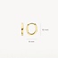 Blush Blush Oorbellen 7399YGO 14k Geelgoud Ovaal Recht 9mm x 10mm