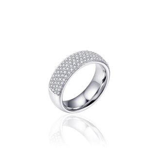 Gisser Jewels Amsterdam Gisser Jewels Ring R364-56 Zilver met Zirkonia Maat 56