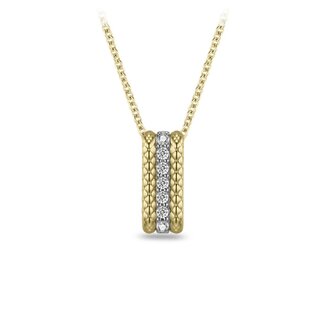 Gisser Jewels Amsterdam Gisser Jewels N1132Y-42+3 Zilver met Geelgouden Plating en Zirkonia