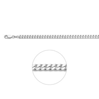 Blinckers Jewellery Huiscollectie BJ Collier 10.21934/55 Zilver Gourmette 4.8mm x 55cm