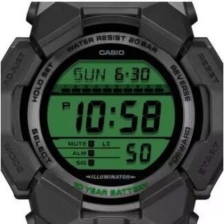 Casio G-Shock Casio G-Shock  Horloge GD-010BEG-1ER Black Electro Green Digitaal Zwart 48mm