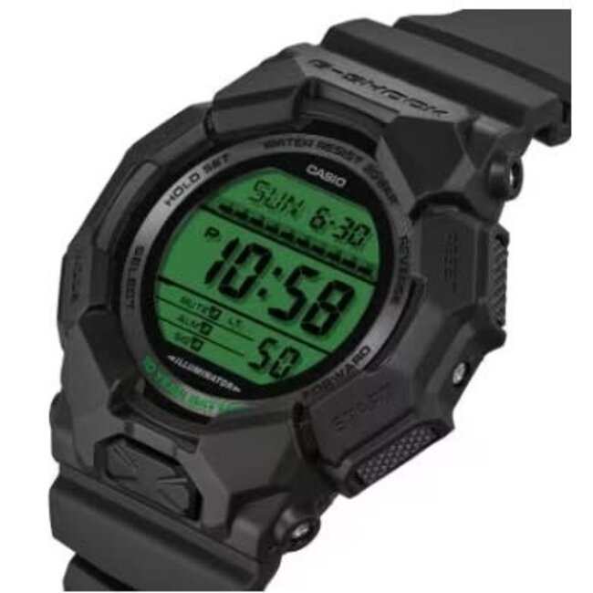 Casio G-Shock Casio G-Shock  Horloge GD-010BEG-1ER Black Electro Green Digitaal Zwart 48mm