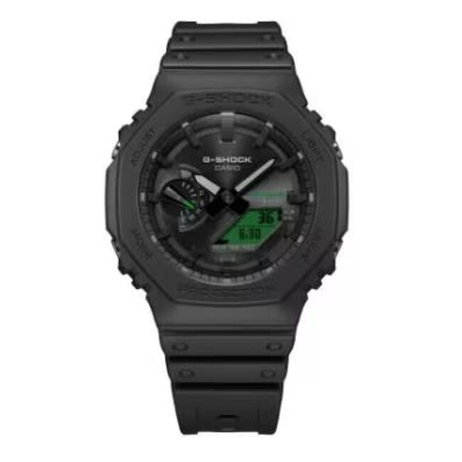 Casio G-Shock Casio G-Shock Horloge GA-B2100BEG-1AER Black Electro Green Analoog Digitaal Zwart 42mm
