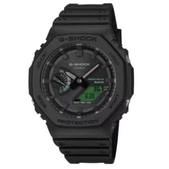 Casio G-Shock Casio G-Shock Horloge GA-B2100BEG-1AER Black Electro Green Analoog Digitaal Zwart 42mm