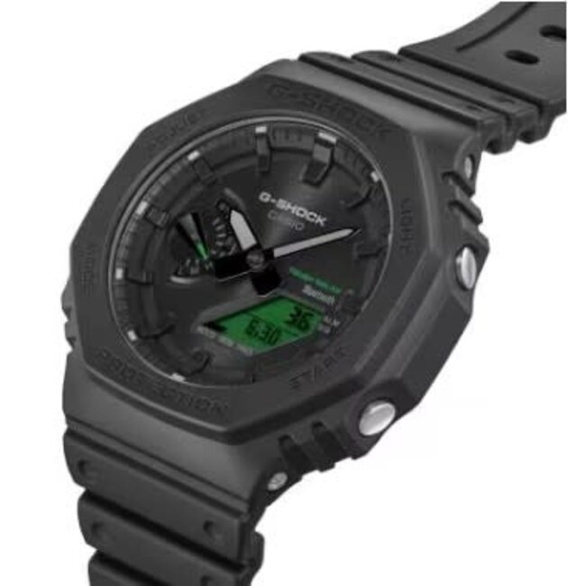 Casio G-Shock Casio G-Shock Horloge GA-B2100BEG-1AER Black Electro Green Analoog Digitaal Zwart 42mm