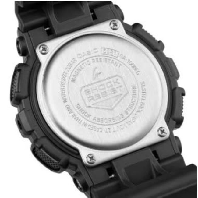 Casio G-Shock Casio G-Shock Horloge GA-100BEG-1AER Black Electro Green Analoog Digitaal Zwart 50mm