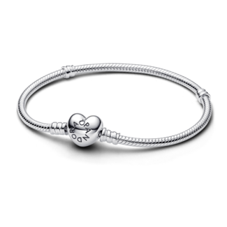 Pandora Pandora Armband 594594C00-21 Zilver met Hart Sluiting Maat 21