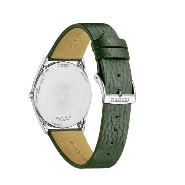 Citizen Citizen Horloge AR3120-32X Suratto Staal Eco-Drive 30m Waterdicht Saffierglas Extra Dun Groen 38mm