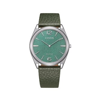 Citizen Citizen Horloge AR3120-32X Suratto Staal Eco-Drive 30m Waterdicht Saffierglas Extra Dun Groen 38mm