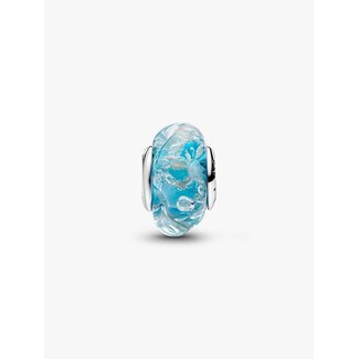 Pandora Pandora Bedel 794701C01 Zilver Muano Glas Turquoise