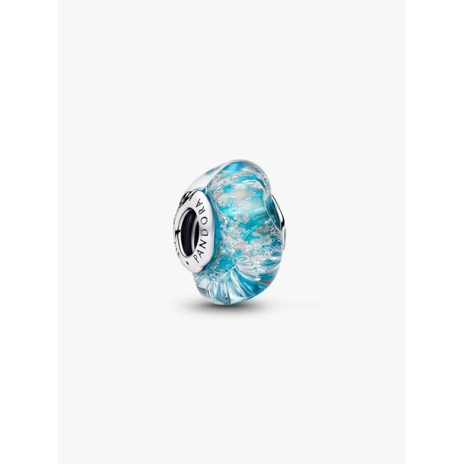 Pandora Pandora Bedel 794701C01 Zilver Muano Glas Turquoise