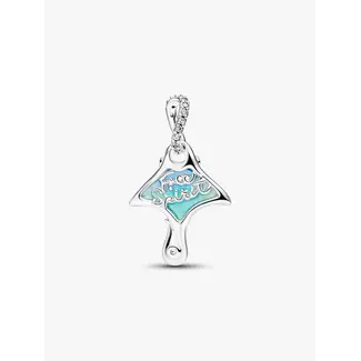 Pandora Pandora Bedel 794685C01 Zilver Manta White Boiresin man Made Mother of Pearl