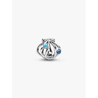 Pandora Pandora Bedel 794695C01 Zilver open gewerkt Schelp met Blauw Enamel