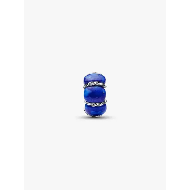 Pandora Pandora Bedel 794693C01 Zilver Maritime Spacer met Imitatie Lapis Lazuli