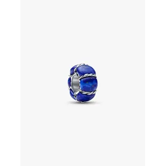 Pandora Pandora Bedel 794693C01 Zilver Maritime Spacer met Imitatie Lapis Lazuli