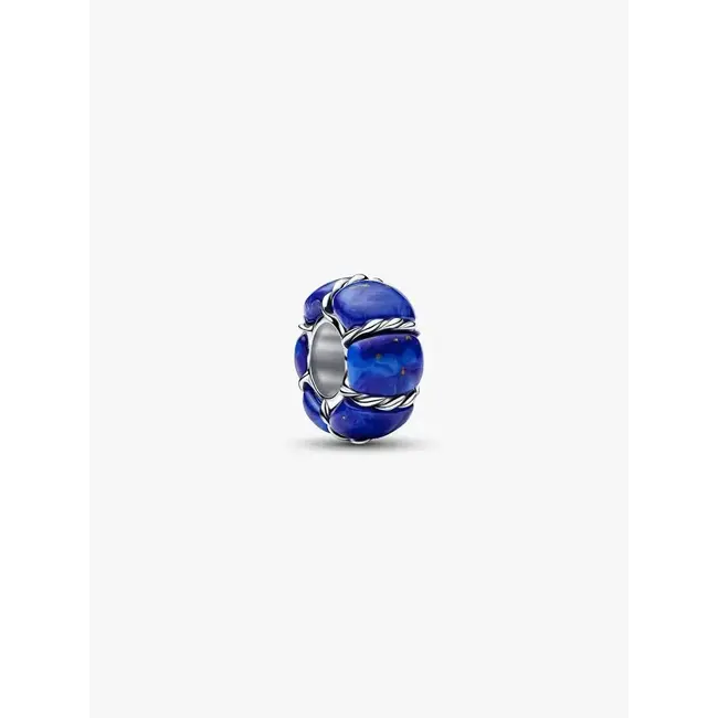 Pandora Pandora Bedel 794693C01 Zilver Maritime Spacer met Imitatie Lapis Lazuli