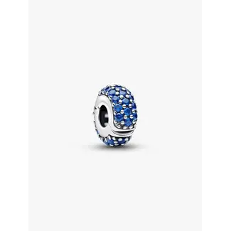Pandora Pandora Clip 794700C01 Zilver met Royal Blauw Crystal